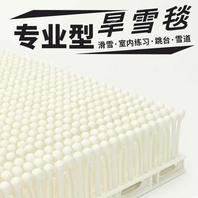 Dry Ski Mat Simulation Snow Carpet, Indoor Skiing Practice Pad for Snowboard Freestyle Park Training