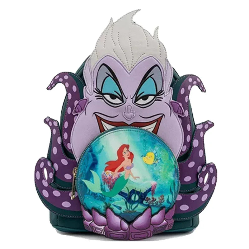 15 Styles Loungefly Disney Princess Series Manga Style Animated Collage Collection Mini Backpack