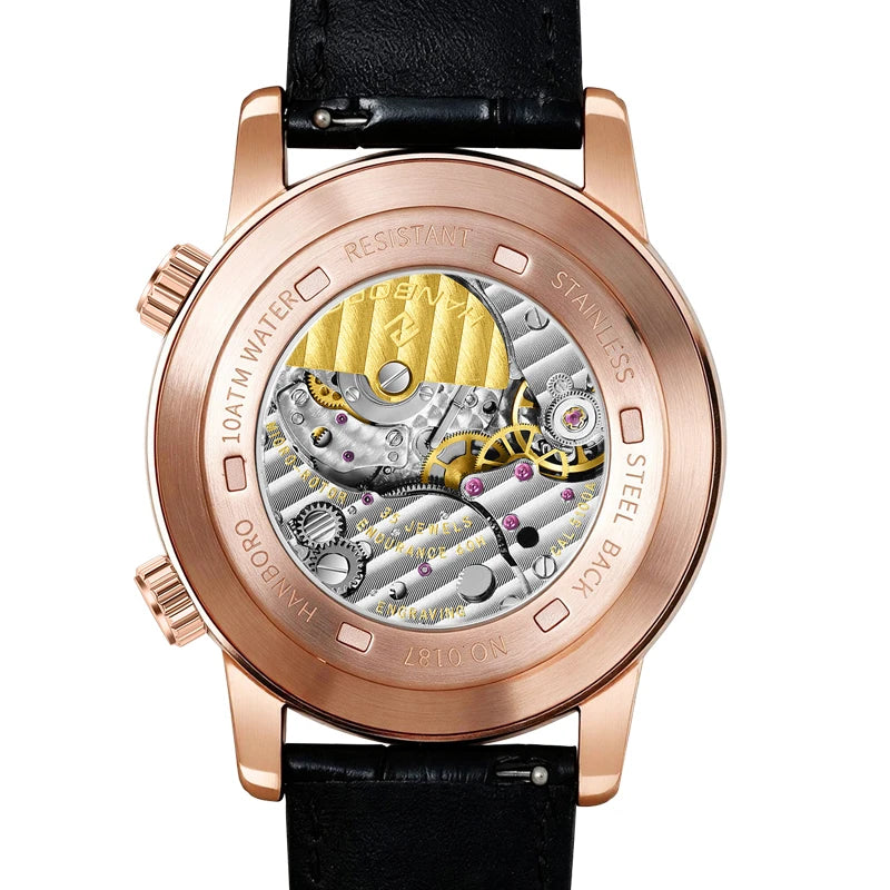 HANBORO Starry Sky Series Men's Fully Automatic Mechanical Watch Fashion Waterproof Night Light Watch