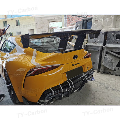 Real Carbon Fiber VRS Style Spoiler For Toyota Supra GR MK5 A90 A91 Trunk Spoiler Flaps Rear Wing Car Trunk Diverter FRP 2019+