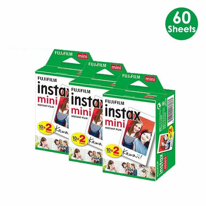 Fujifilm Instax Mini Film White 10 20 40 60 80 100 Sheets For FUJI Instant Photo Camera Mini 12/11 9 8 7 70 90 Film Camera