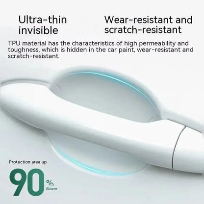 Car Door Handle Protective Sticker Wear Resistant Scratch Resistant Transparent Protective Strip TPU Door Bowl Protective Stick