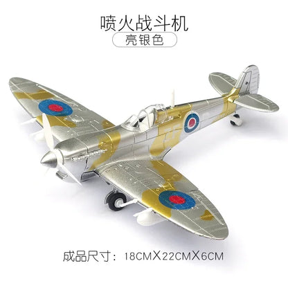 1/48 WWII Fighter Model 4D Assemble Aircraft Plastic DIY Accessories Toy Small Airplane Toy Diy Craft Kits for Adults