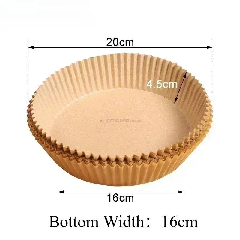 Extra Large Thickened Air Fryer Accessories Airfryer Baking Paper Disposable Paper Liner Non-Stick Parchment Oven Paper Kitchen