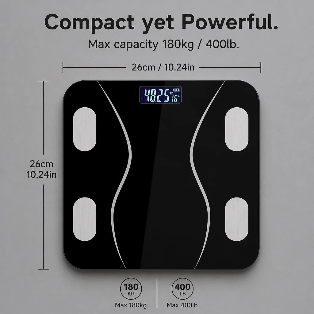 Intelligent High-Precision Digital Weight Scale, Wireless Bathroom Scale, Can Be Connected to App to Synchronize Data