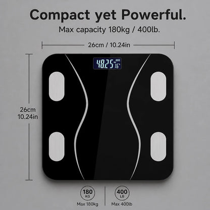 Intelligent High-Precision Digital Weight Scale, Wireless Bathroom Scale, Can Be Connected to App to Synchronize Data