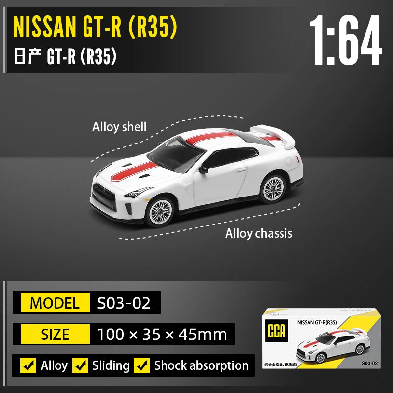 CCA 1:64 Porsche 911 GT2 RS BMW X5M Audi, Ford, Nissan Collection Full body Alloy Manufacturing Die Casting Car Model Toy Car