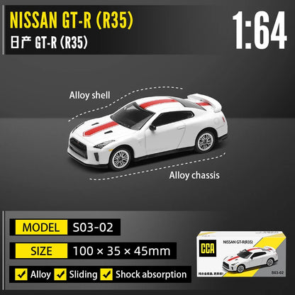 CCA 1:64 Porsche 911 GT2 RS BMW X5M Audi, Ford, Nissan Collection Full body Alloy Manufacturing Die Casting Car Model Toy Car