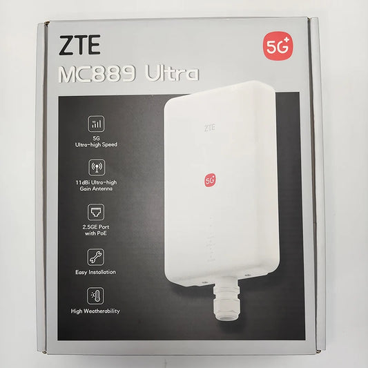 Unlocked ZTE 5G Outdoor CPE MC889 Ultra SDX62 2.5GE POE Wireless Modem 5G 4G LTE CAT16 Sim Outdoor Router MC7510D