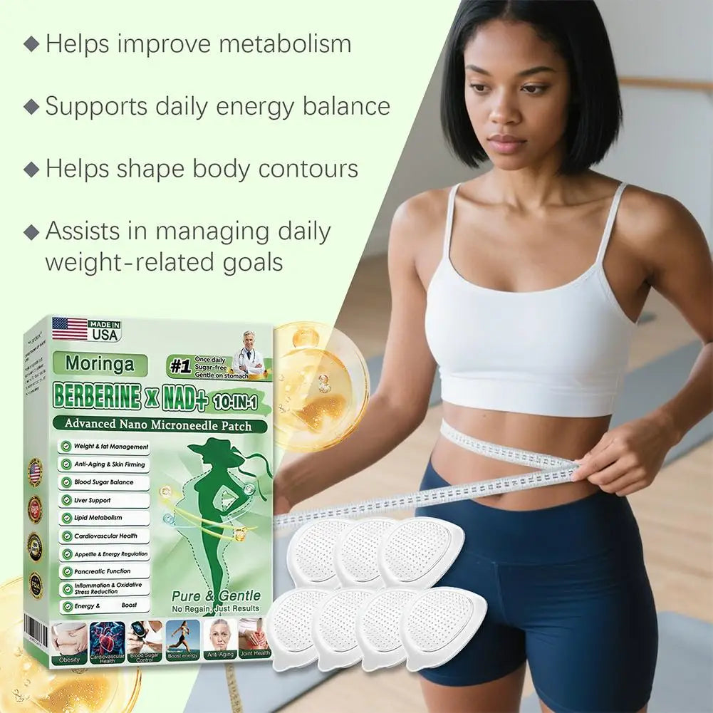 Moringa Slimming Micro-needle Patch Gentle Refreshing Breathable Skin-conforming Daily Portable Skin-friendly Body Shaping Care