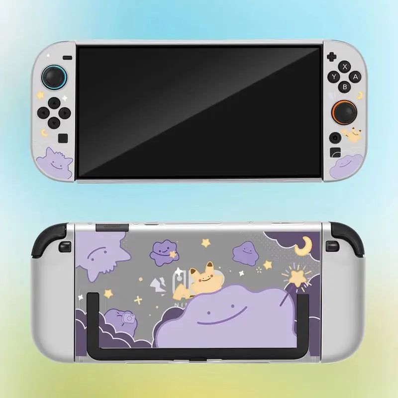 Hot Switch 2 Matte Hard Shell Protective Case Ditto Pattern For Ns 2 Joy Con Handheld Game Console Accessories Periphery