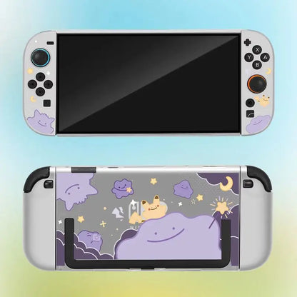 Hot Switch 2 Matte Hard Shell Protective Case Ditto Pattern For Ns 2 Joy Con Handheld Game Console Accessories Periphery