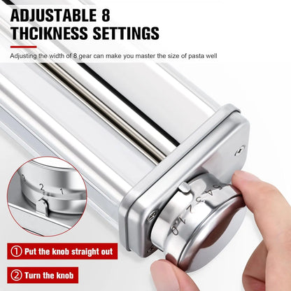 Free Shipping KitchenAid KSMPRA Stand Mixer Attachment Pasta Roller & Cutter, Stainless Steel