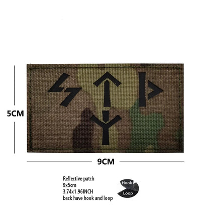 PVC Rubber Patch USEC Team Badge BEAR Magic Armband IR Reflective Tactical Morale Backpack Hook and Loop Patches for Clothing