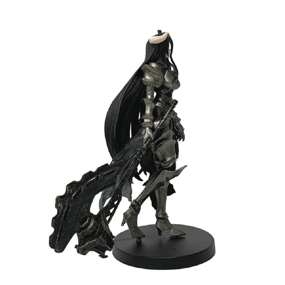 18cm Anime Overlord Figure Albedo Dark Bull Horn Armor&Party Dress Series  Action Figure PVC Collection Model Figurine Toys Gift