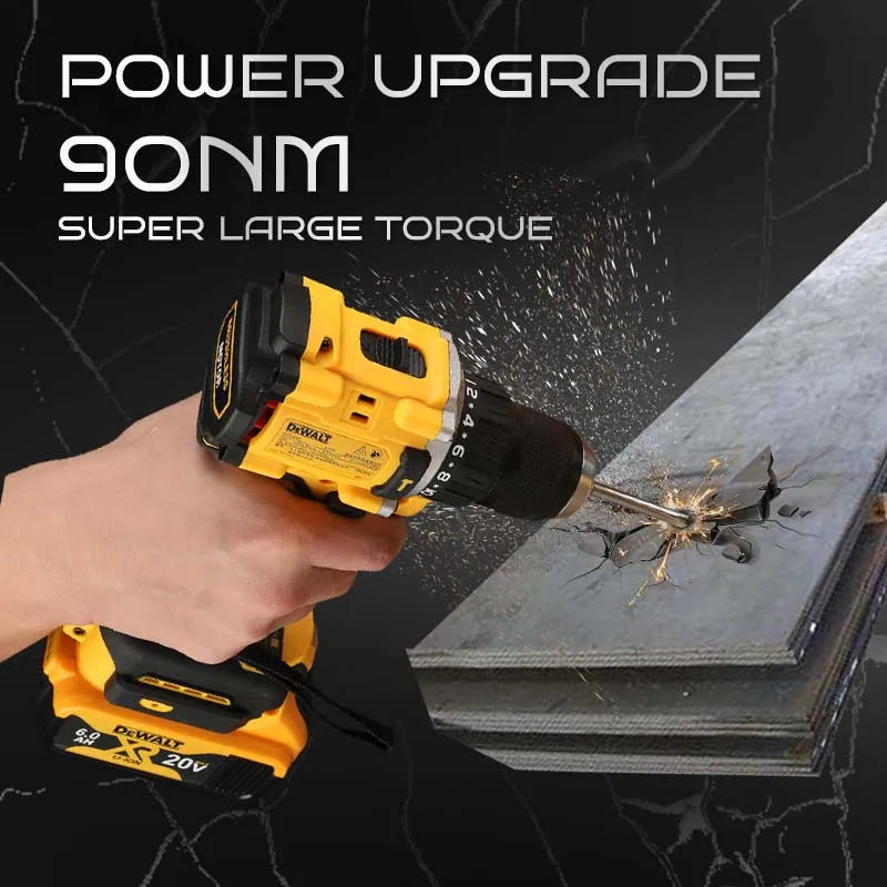 DEWALT DCD805 Brushless Percussion Drill Lithium Ion Multi function Compact, for All Home and Professional Scenarios Naked Tool