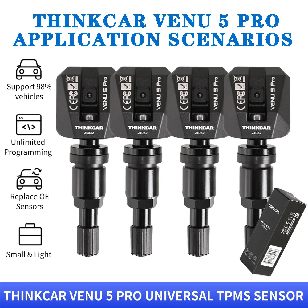THINKCAR X431 VENU 5 Pro TPMS Sensor 315/433MHz Relearnable Tire Pressure Monitoring Sensor for THINKCAR VENU 90