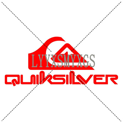 Personality Self-adhesive Quiksilver Surfboard Car Sticker Automotive Rear Window and Bumper Waterproof Vinyl Decal Decorative