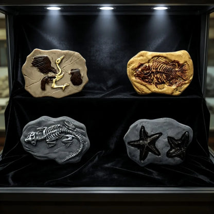 5pcs Random DIY Dinosaur Fossils, Archaeological Accessories, Sand Table Model Decorations, Model Enthusiast Collectibles