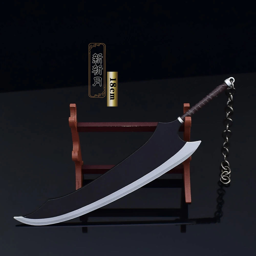 Bleach Mini Sword Model Keychain Zangetsu Zanpakutou Hitsugaya Toushirou Katana Keychains Accessories llaveros