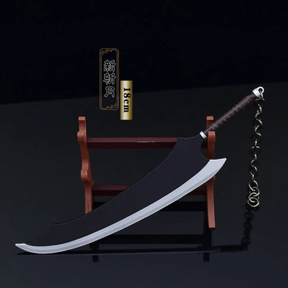 Bleach Mini Sword Model Keychain Zangetsu Zanpakutou Hitsugaya Toushirou Katana Keychains Accessories llaveros