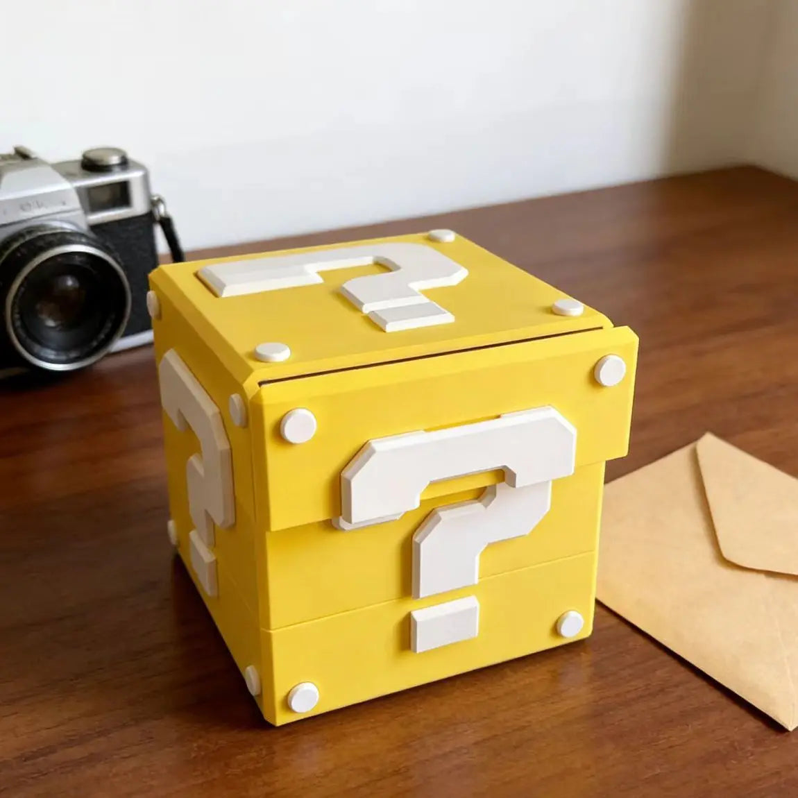 In Stock Question Mark Block 3d Printed Storage Box 3-layer Drawer Ornament Simple And Stylish Storage Organizer Xmas Gifts