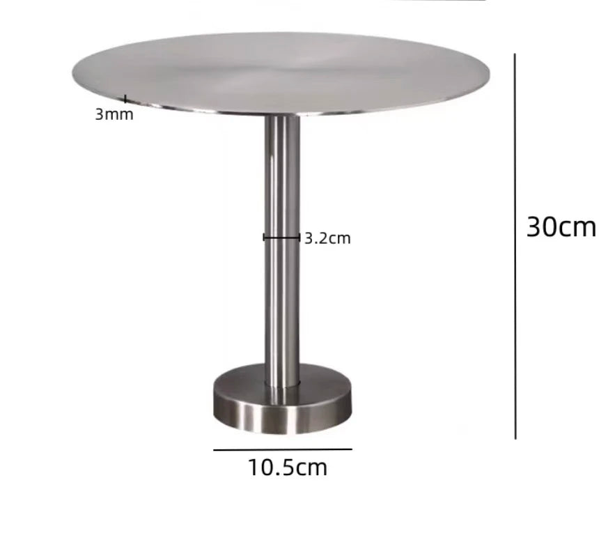 Modern Minimalist Stainless Steel Hang on Bar Table Compact Counter Space Saving Corner Desk for Cafe Shop Rustproof