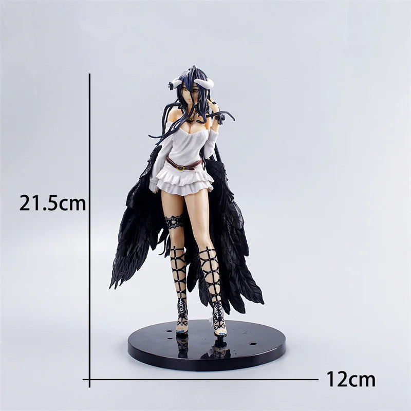 21cm Albedo Action Figures Black Wings Protector PVC Collectible Figure Undead Girl Home Decoration Model Toys For Kid Gift