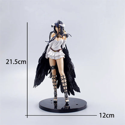 21cm Albedo Action Figures Black Wings Protector PVC Collectible Figure Undead Girl Home Decoration Model Toys For Kid Gift