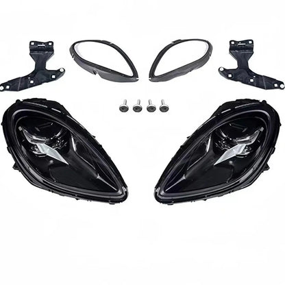 For Porsche Macan 95B 2014-2023 Headlamp Assembly Upgrade to 2023 Matrix Style PDLS Laser LED Headlights Plug & Play Light Kit