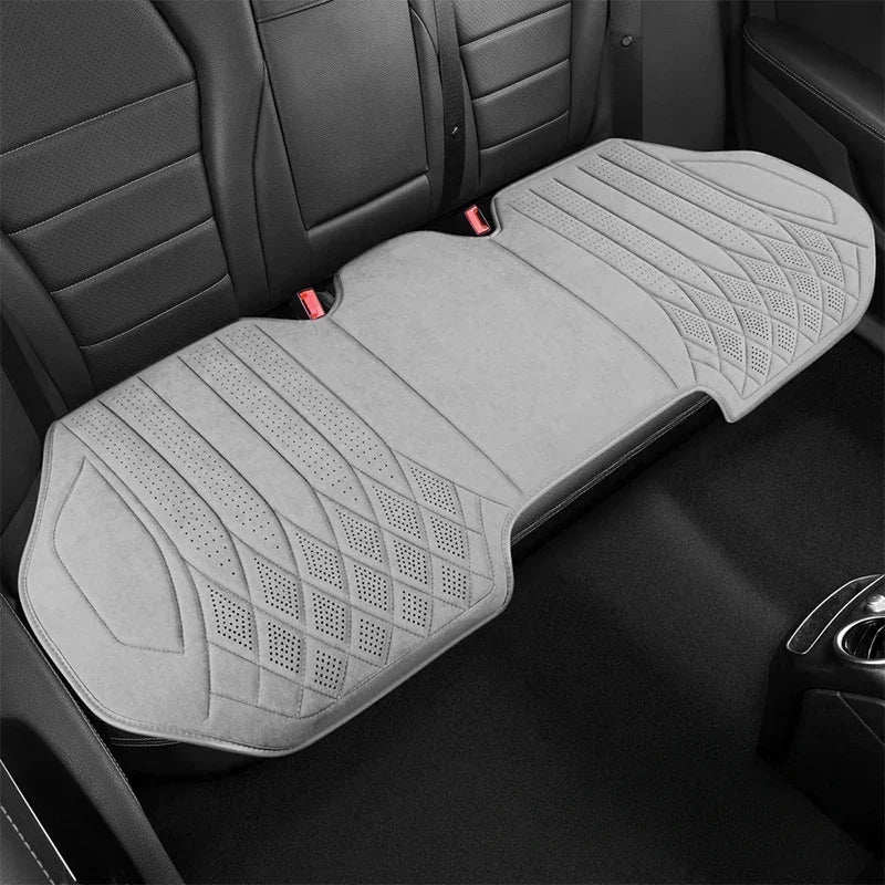 Car Suede Seat Protection Universal Car Seat Cover All Season Breathable Perforated Suede SUV Sedan Seat Cover Latex Cushion