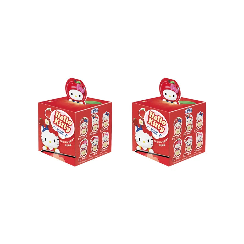 Cartoon Hello Kitty Apple Party Series Paste Cute And Interesting Beans Blind Box Computer Decoration Toys Mystery Box Fun Gifts