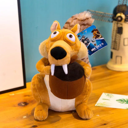 Ice Age Plush Toy Squirrel Mammoth Elephant Swordtooth Tiger Doll Soft Stuffed Animal  Gifts for Kids and Girls