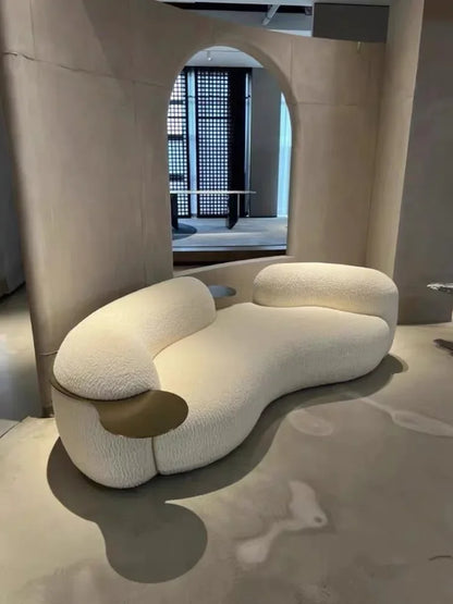 Nordic Curved Couches Simple Comfortable Designer Lazy Living Room Sofa Modern Floor Lounge Sofas Para El Hogar Home Furniture