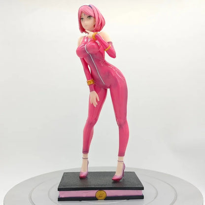 Naruto Shippuden Anime Sexy Hyuga Hinata Figure Latex Catsuit Haruno Sakura Action Figures PVC Statue Collection Model Toys Gift