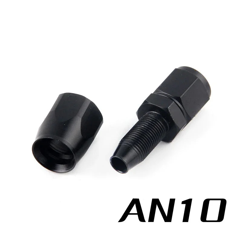 Broyear High Quality Aluminum AN4 6 8 10 Forged Type Swivel Hose End Fitting Adapter Oil Cooler Fuel Line Straight, 90 Degree