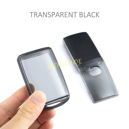 For Mazda 3 BP 6 GJ CX30 CX50 CX60 CX70 CX90 CX5 CX9 MX30 MX5 Black Transparent Car Key Fob Case Cover Keychain Ring Holder