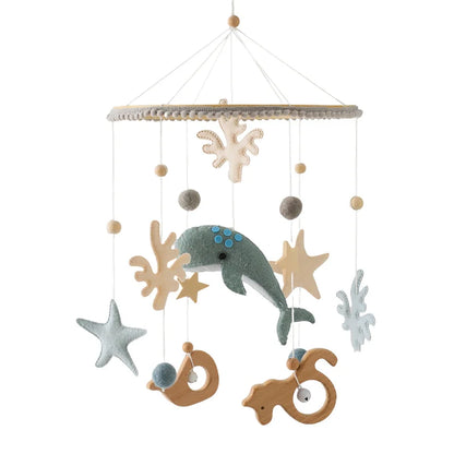 Let's Make Baby Rattle Toy 0-12 Months Wooden Mobile Newborn Music Box Bed Bell Hanging Toys Holder Bracket Infant Crib Toy Gift