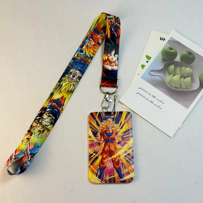 Dragon Ball Credential Holder Japanese Anime Lanyards for Key Neck Strap For Card Badge Gym Keychain Keyring Accessories Gifts