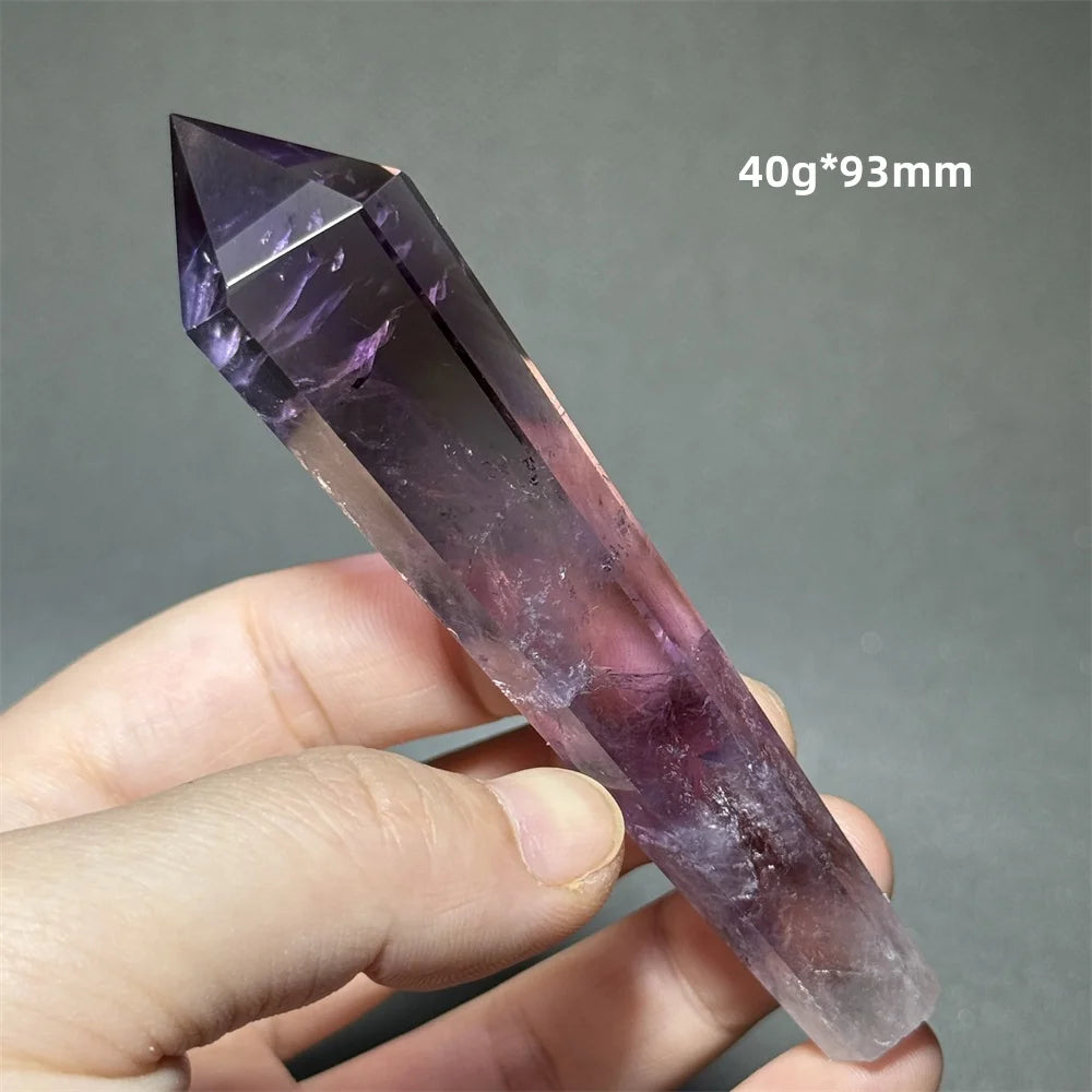 Amethyst Scepter Natural Mineral Quartz Gem Aura Spiritual Meditation Treatment Energy Home Garden Feng Shui Decoration