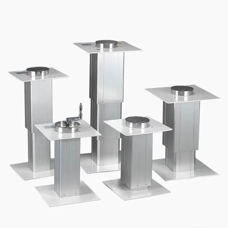 Hoodland IPT1100 Series Stroke Length 50mm Electric Height Adjustable Lifting Column Set DC 24V MAX 2250N For Coffee Table
