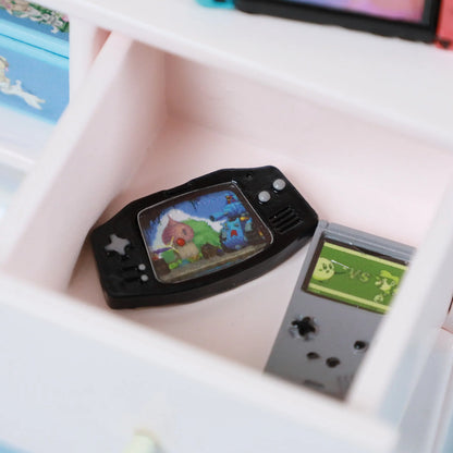 Mini Game Console Model Simulation Gameboy Dollhouse Decor Scene Shooting Prop Miniature Toy