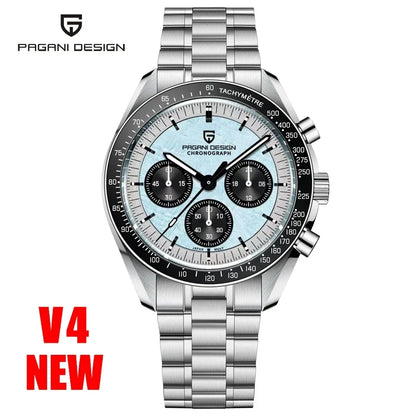 PAGANI DESIGN 2026 New V5 PD1701 Men's Watches Luxury Quartz Watch Men Sport Speed Chronograph AR Sapphire Glass 100M Waterproof