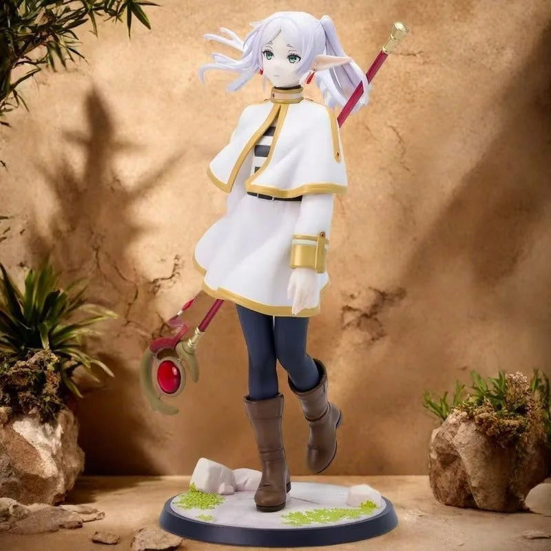 25cm Frieren: Beyond Journey'S End Frieren Standing Position Anime Figure Model Statue Fans Collection Desktop Ornament Toys