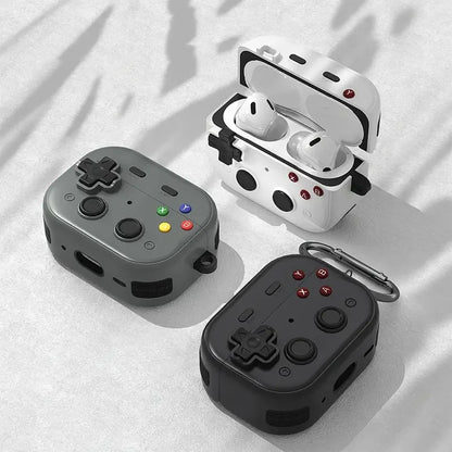Earphone Protective Case For Airpods 4 2024 Retro Gaming Controller Headphone Charging Box Cover For Airpods Pro 2 For Men Women