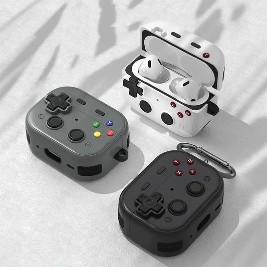 Earphone Protective Case For Airpods 4 2024 Retro Gaming Controller Headphone Charging Box Cover For Airpods Pro 2 For Men Women