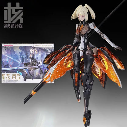 【In Stock】He Cheng Zhi Zao Original Model Kit Star Flower Lily & Luosha Feihu Anime Assembly Figure Collectible Toy Gift