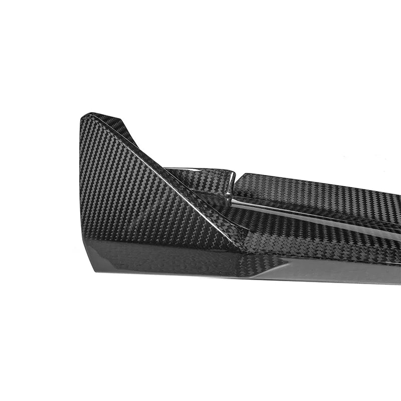 For BMW G80 G82 G83 M3 M4 Car Styling Body Kit Spoiler Duck Lip Guard Cover Real Dry Carbon Fiber Front Bumper Lip Splitter 3PCS