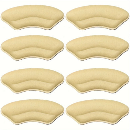8-Pack Heel Pads for Too Big Shoes Self-Adhesive Heel Protectors Heel Inserts Improve Shoe Fit And Comfort Prevent Heel Slippage