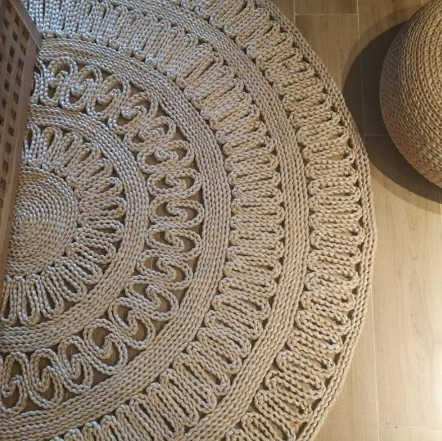 Japan Round Straw Woven Carpet Cornskin Seat Cushion Rugs Handmade Futon Mat Rug Tatami Window Meditate Worship Yoga Mat Balcony